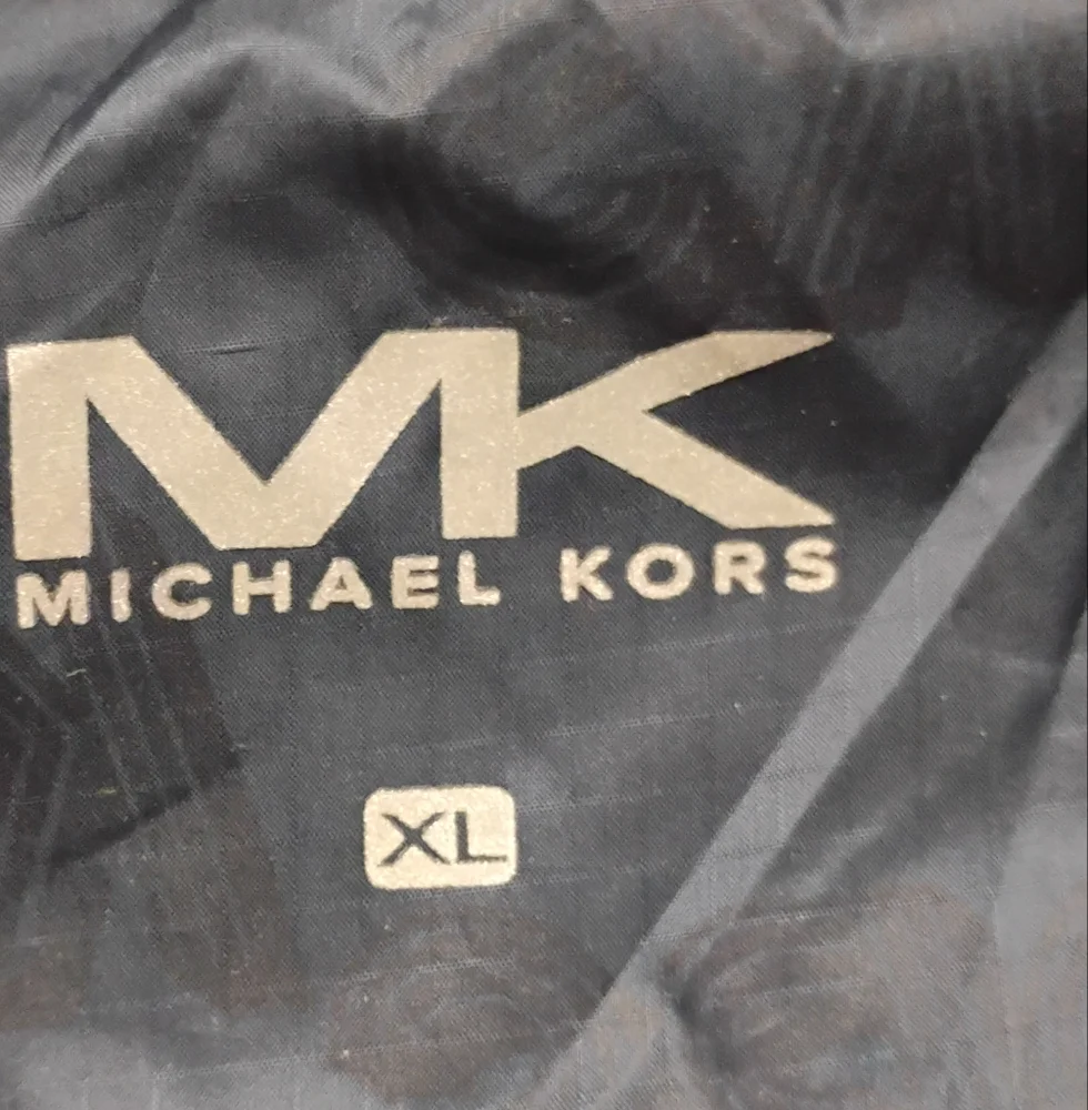 Michael Kors Logo Print Lightweight Rain Jacket Sz XL